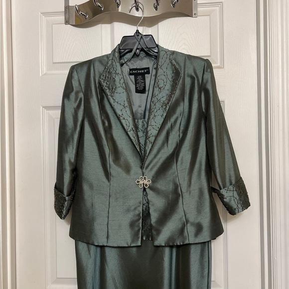 CACHET 2 pieces mother of the bride/groom dress SIZE 10P - Picture 6 of 17